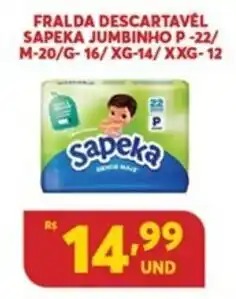Fralda Descartavel Sapeka Jumbinho