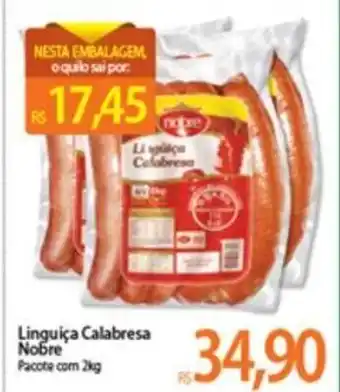 Atacadão Linguica Calabresa Nobre 2kg oferta