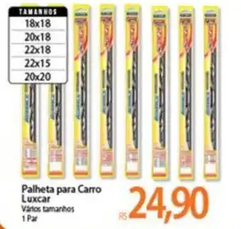 Palheta para Carro Luxcar