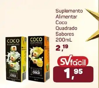 Supermercados São Vicente Suplemento Alimentar Coco Quadrado Sabores oferta