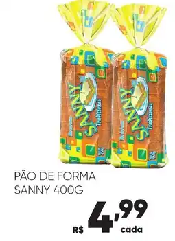 Pais e Filhos Supermercados Pão de forma sanny oferta