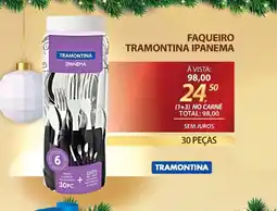 Lojas Cem Faqueiro tramontina ipanema oferta