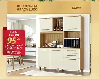 Lojas Cem Kit cozinha araçá luxo oferta