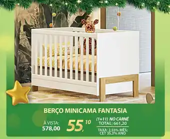 Lojas Cem Berço minicama fantasia oferta