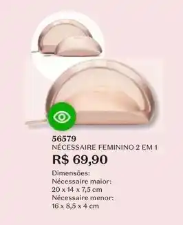 O Boticário Nécessaire feminino 2 em 1 oferta