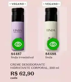 O Boticário Creme desodorante hidratante corporal oferta