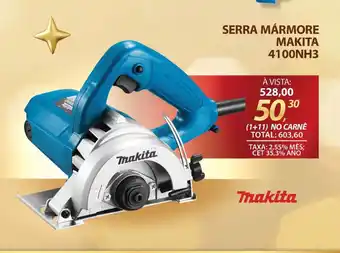 Lojas Cem Serra mármore makita 4100nh3 oferta