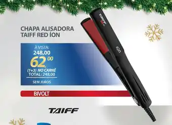 Lojas Cem Chapa alisadora taiff red íon oferta