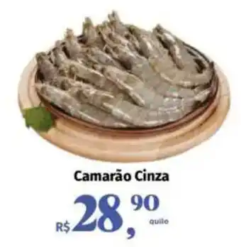 Supermercados Mateus Camarão Cinza oferta