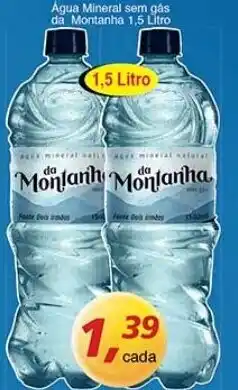 Agua Mineral Sem Gas da Mortanha 1.5L