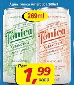 Supermercados Guanabara Agua Tonica Antarctica 269ml oferta