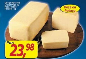 Supermercados Guanabara Queijo Mucarela Litoral peca pu pedaco 1kg oferta