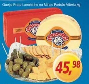 Supermercados Guanabara Queijo Prato Lanchinho ou Minas Padrao Vitoria 1kg oferta
