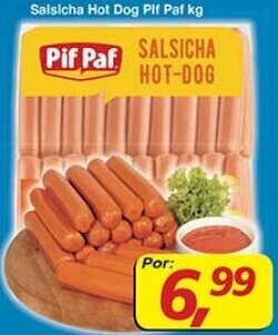 Supermercados Guanabara Salsicha Hot Dog Pif Paf 1kg oferta