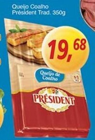 Supermercados Guanabara Queijo Coalho President trad. 350g oferta