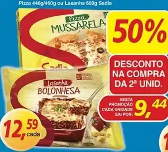 Pizza 446g/460g ou Lasanha 600g Sadia