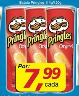 Supermercados Guanabara Batata Pringles 114g/120g oferta