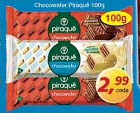 Supermercados Guanabara Chocowafer Piraque 100g oferta
