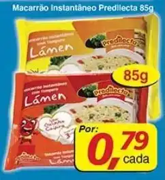Supermercados Guanabara Macarrao Instantaneo Predilecta 85g oferta