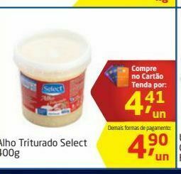 Tenda Atacado Alho triturado select 400 g oferta