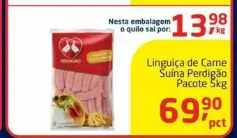 Tenda Atacado Linguiça de carne suina perdigao pacote 5 kg oferta