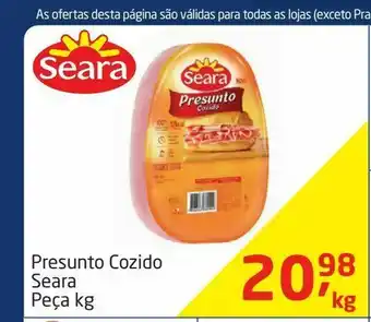 Tenda Atacado Presunto cozido seara peça kg oferta