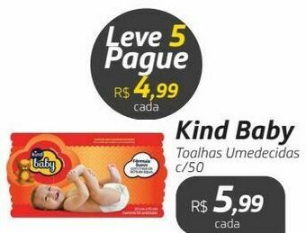 Drogal Kind baby toalhas umedecidas c/50 oferta