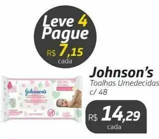 Drogal Johnson’s toalhas umedecidas c/ 48 oferta