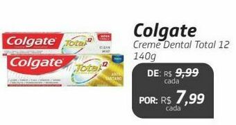 Drogal Colgate creme dental total 12 140g oferta