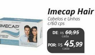 Drogal Imecap hair cabelos e unhas c/60 cps oferta