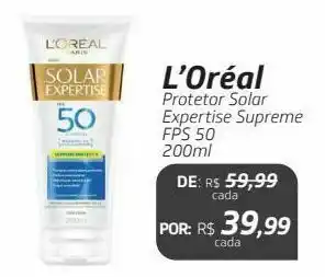 Drogal L’oréal protetor solar expertise supreme fps 50 200ml oferta