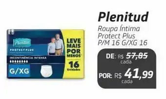 Drogal Plenitud roupa íntima protect plus p/m 16 g/xg 16 oferta