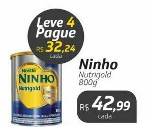 Drogal Ninho nutrigold 800g oferta