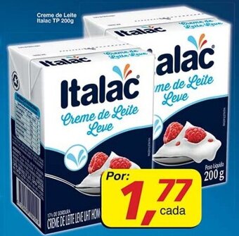 Supermercados Guanabara Creme de Leite Italac TP 200g oferta