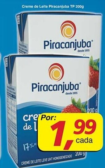 Supermercados Guanabara Creme de Leite Piracanjuba TP 200g oferta