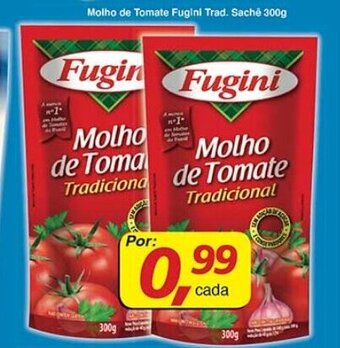 Supermercados Guanabara Molho de Tomate Fugini Trad. sachet 300g oferta