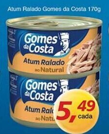 Supermercados Guanabara Atum Ralado Gomes da Costa 170g oferta