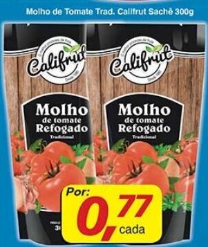 Supermercados Guanabara Molho de Tomate Trad. Califrut Sache 300g oferta
