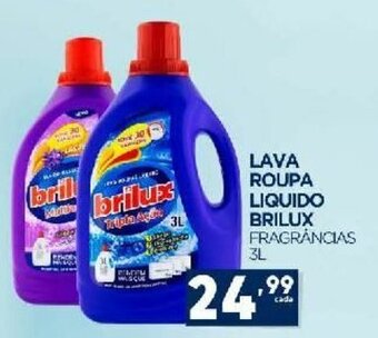 Novo Mix Lava roupa Liquido Brilux 3L oferta