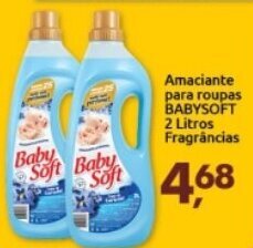 Supermercados Nori Amaciante para roupas Baby Sof 2L fragrancias oferta