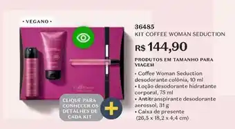 O Boticário O boticario - kit coffee woman seduction oferta