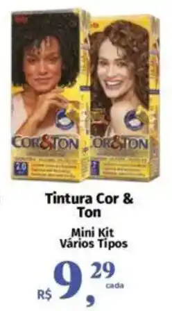 Supermercados Mateus Tintura Cor & Ton Mini Kit Vários Tipos oferta