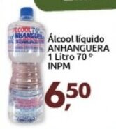 Supermercados Nori Alcool liquido Anhanguera 1L 70 INPM oferta