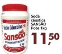 Supermercados Nori Soda caustica Sansao Pote 1kg oferta