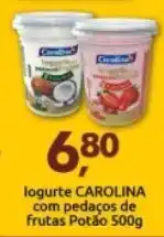 Supermercados Nori Iogurte Carolina com pedacos de frutas Potao 500g oferta