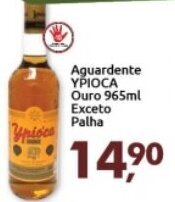 Supermercados Nori Aguardente Ypioca Ouro 965ml Exceto Palha oferta