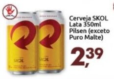 Supermercados Nori Cerveja Skol lata 350ml Pilsen oferta