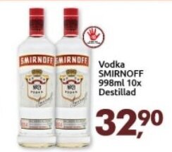 Supermercados Nori Vodka Smirnoff 998ml 10x Destillada oferta