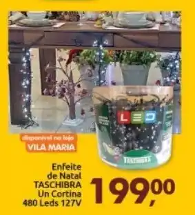 Enfeite de Natal taschibra un Cortina 480 Leds 127V