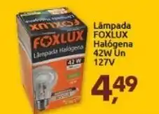 Lampada Foxlux halogena 42W un 127V
